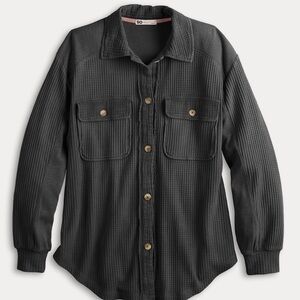 Women’s SO Waffle Knit Shacket, size XXL